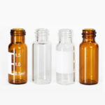 HPLC Screw neck vial,  ND11, 11.6x32.0 mm, label, flat bottom